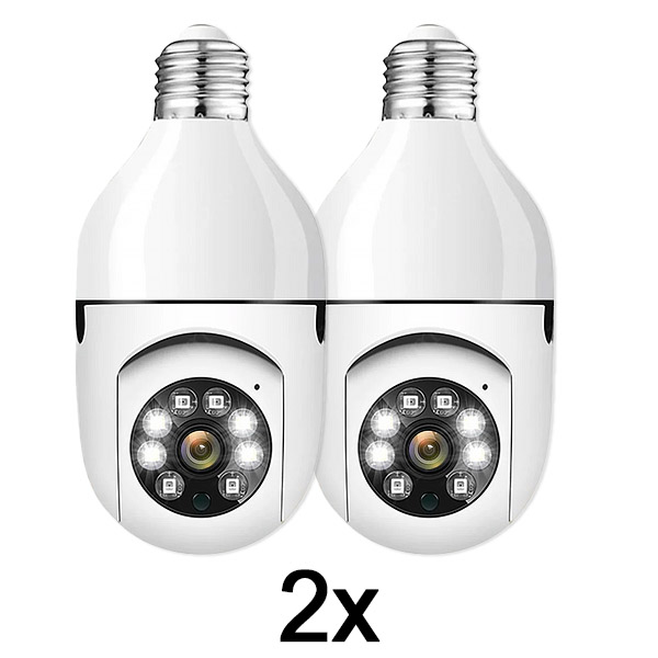 2x Pametna varnostna kamera žarnica | BULBCAM