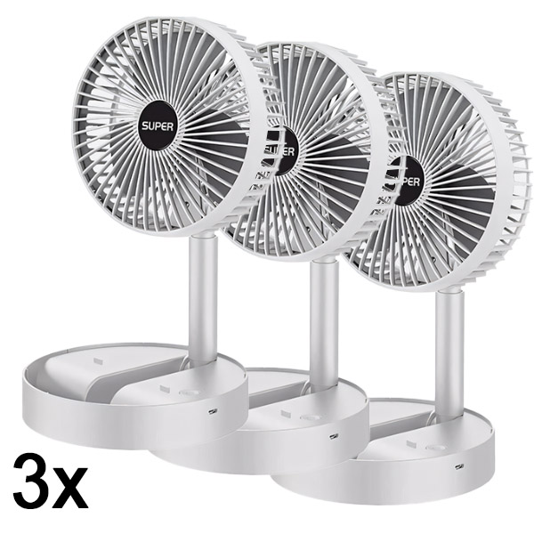 3x Namizni električni USB ventilator | FOLDICOOL