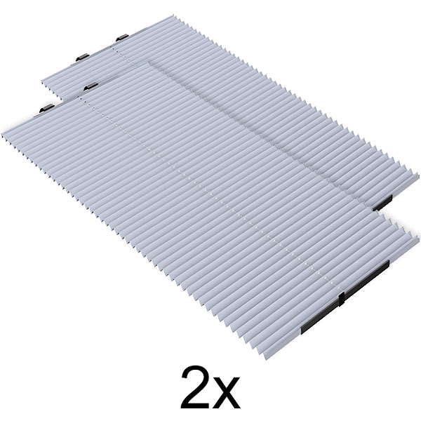 2x Zložljiv senčnik za avto z zaščito pred žarki UV GLADESHADE