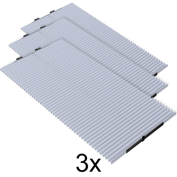 3x Zložljiv senčnik za avto z zaščito pred žarki UV GLADESHADE
