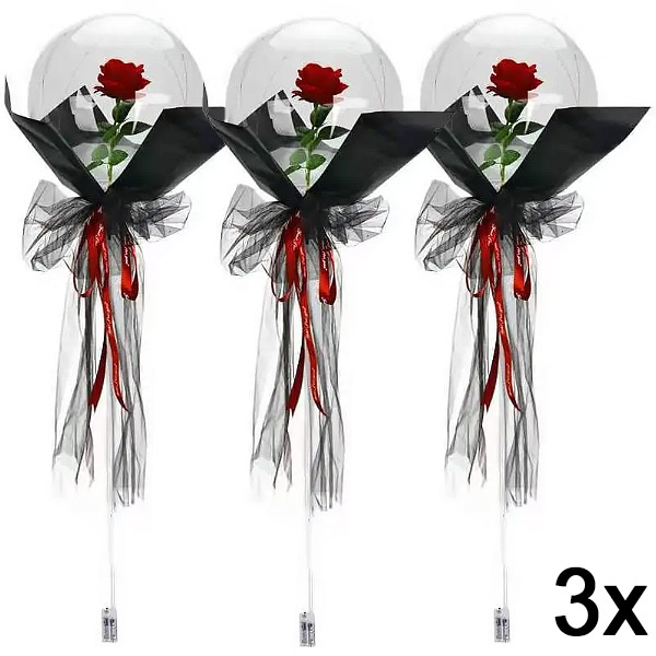 3x LED balon z vrtnico za nepozabne trenutke | LOVEBALLOON