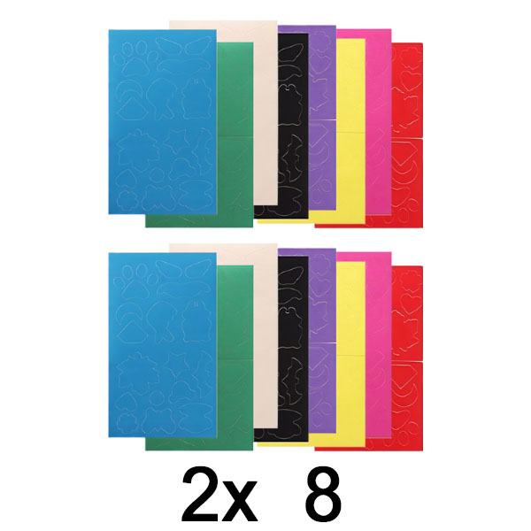2x Samolepilne nalepke za popravilo oblačil (8x več barv) | ZAKRPKA