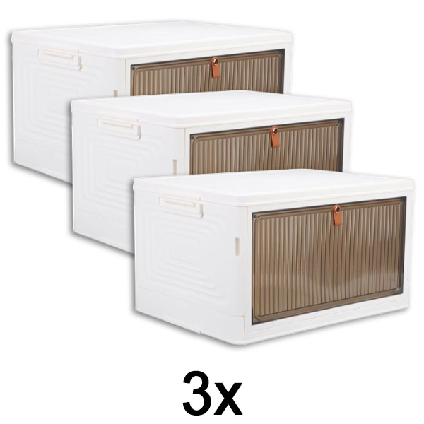 3x Škatla za shranjevanje s pokrovom | ORGABOX
