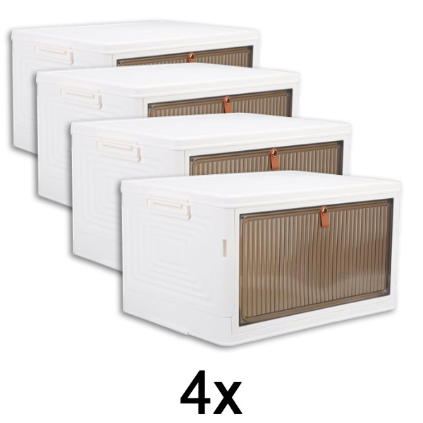 4x Škatla za shranjevanje s pokrovom | ORGABOX