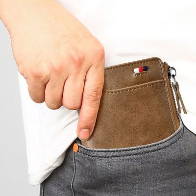 Varna usnjena denarnica z zadrgo | ZIPPWAL